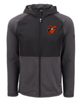 Baltimore Orioles Cooperstown Cutter & Buck Peshastin Fleece Recycled Mens Hybrid Jacket BLH_MANN_HG 1