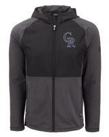 Colorado Rockies Cutter & Buck Peshastin Fleece Recycled Mens Hybrid Jacket BLH_MANN_HG 1
