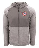 New York Yankees Cooperstown Cutter & Buck Peshastin Fleece Recycled Mens Hybrid Jacket EGH_MANN_HG 1