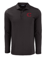 Cincinnati Reds City Connect Cutter & Buck Coastline Epic Comfort Eco Recycled Mens Long Sleeve Polo BL_MANN_HG 1