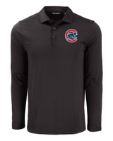 Chicago Cubs Cutter & Buck Coastline Epic Comfort Eco Recycled Mens Long Sleeve Polo BL_MANN_HG 1