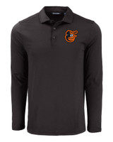Baltimore Orioles Cutter & Buck Coastline Epic Comfort Eco Recycled Mens Long Sleeve Polo BL_MANN_HG 1