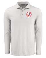 New York Yankees Cooperstown Cutter & Buck Coastline Epic Comfort Eco Recycled Mens Long Sleeve Polo CNC_MANN_HG 1