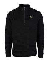 Baltimore Ravens Cutter & Buck Big & Tall Coastal Half-Zip Black Mannequin