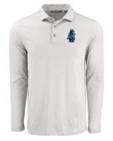 Chicago Cubs Cooperstown Cutter & Buck Coastline Epic Comfort Eco Recycled Mens Long Sleeve Polo CNC_MANN_HG 1