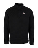 Kansas City Chiefs Cutter & Buck Big & Tall Coastal Half-Zip Black Mannequin