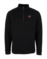 Tampa Bay Buccaneers Cutter & Buck Big & Tall Coastal Half-Zip Black Mannequin