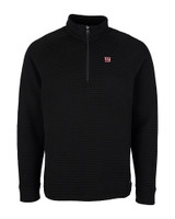 New York Giants Cutter & Buck Big & Tall Coastal Half-Zip Black Mannequin