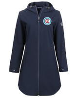 Chicago Fire FC Cutter & Buck Camano Everyday Stretch Recycled Womens Water Resistant Jacket NVBU_MANN_HG 1