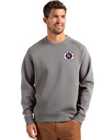 New England Revolution Cutter & Buck Roam Epic Versatility Recycled Crew Neck Mens Pullover Elemental Grey Front
