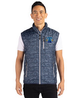 Philadelphia Phillies City Connect Cutter & Buck Rainier PrimaLoft® Mens Eco Insulated Full Zip Printed Puffer Vest Dark Navy Front