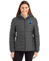 Philadelphia Phillies City Connect Cutter & Buck Mission Ridge Repreve® Eco Insulated Womens Puffer Jacket Elemental Grey Front