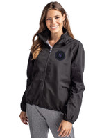 NY Mets City Connect Cutter & Buck Charter Eco Recycled Womens Full-Zip Jacket Black Front