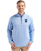 Philadelphia Phillies City Connect Cutter & Buck Peshastin Recycled Grid Fleece Mens Half Zip Pullover Atlas Heather Front