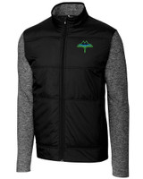 Tampa Bay Rays City Connect Cutter & Buck Stealth Hybrid Quilted Mens Full Zip Windbreaker Jacket BL_MANN_HG 1
