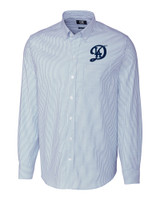 Los Angeles Dodgers City Connect- Cutter & Buck Stretch Oxford Stripe Mens Long Sleeve Dress Shirt LTB_MANN_HG 1