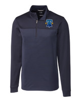 Philadelphia Phillies City Connect Cutter & Buck Traverse Stretch Eco Stripe Quarter Zip Mens Pullover LYN_MANN_HG 1