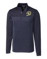 Los Angeles Dodgers City Connect- Cutter & Buck Traverse Stretch Eco Stripe Quarter Zip Mens Pullover LYN_MANN_HG 1