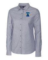 Philadelphia Phillies City Connect Cutter & Buck Stretch Oxford Womens Long Sleeve Dress Shirt CC_MANN_HG 1