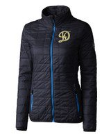 Los Angeles Dodgers City Connect- Cutter & Buck Rainier PrimaLoft®  Womens Eco Insulated Full Zip Puffer Jacket DN_MANN_HG 1