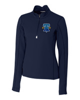 Philadelphia Phillies City Connect Cutter & Buck Traverse Stretch Eco Quarter Zip Womens Pullover LYN_MANN_HG 1