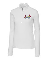 St. Louis Cardinals City Connect Cutter & Buck Traverse Stretch Eco Quarter Zip Womens Pullover WH_MANN_HG 1