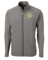 Los Angeles Dodgers City Connect- Cutter & Buck Adapt Eco Knit Hybrid Recycled Mens Big & Tall Full Zip Jacket EG_MANN_HG 1