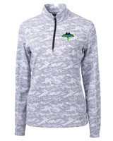 Tampa Bay Rays City Connect Cutter & Buck Traverse Stretch Eco Camo Print Quarter Zip Womens Pullover CC_MANN_HG 1