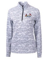St. Louis Cardinals City Connect Cutter & Buck Traverse Stretch Eco Camo Print Quarter Zip Womens Pullover CC_MANN_HG 1