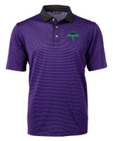 Tampa Bay Rays City Connect Cutter & Buck Virtue Eco Pique Micro Stripe Recycled Mens Polo CPBL_MANN_HG 1