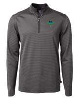 Tampa Bay Rays City Connect Cutter & Buck Virtue Eco Pique Micro Stripe Recycled Mens Quarter Zip BLEG_MANN_HG 1