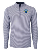 Philadelphia Phillies City Connect Cutter & Buck Virtue Eco Pique Micro Stripe Recycled Mens Quarter Zip NVBW_MANN_HG 1