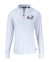 St. Louis Cardinals City Connect Cutter & Buck Daybreak Eco Recycled Womens Half Zip Hoodie WH_MANN_HG 1