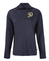Los Angeles Dodgers City Connect- Cutter & Buck Coastline Epic Comfort Recycled Womens Funnel Neck NVBU_MANN_HG 1