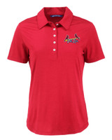 St. Louis Cardinals City Connect Cutter & Buck Coastline Epic Comfort Recycled Womens Polo CDR_MANN_HG 1