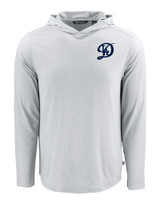 Los Angeles Dodgers City Connect- Cutter & Buck Coastline Epic Comfort Recycled Mens Hooded Shirt CNC_MANN_HG 1