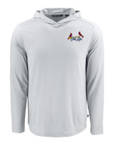 St. Louis Cardinals City Connect Cutter & Buck Coastline Epic Comfort Recycled Mens Hooded Shirt CNC_MANN_HG 1