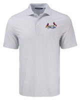 St. Louis Cardinals City Connect Cutter & Buck Pike Eco Diamond Dot Print Recycled Mens Polo POL_MANN_HG 1