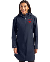 Toronto Blue Jays City Connect Cutter & Buck Camano Everyday Stretch Recycled Womens Water Resistant Jacket Navy Blue Front
