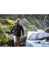 Cutter & Buck Woodland Recycled Fleece Mens Snap Pullover BL_LFS_HG 