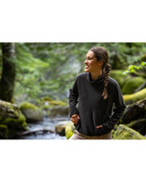 Cutter & Buck Woodland Recycled Fleece Womens Funnel Neck Pullover BL_LFS_HG 