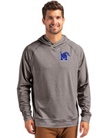 Memphis Tigers Cutter & Buck Adapt Knit Recycled Mens Heathered Hooded Pullover BLH_PRO_HG 
