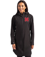 Nebraska Cornhuskers Cutter & Buck Camano Everyday Stretch Recycled Womens Water Resistant Jacket BL_PRO_HG 