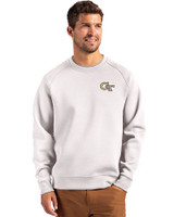 Georgia Tech Yellow Jackets - Cutter & Buck Roam Recycled Crew Neck Mens Pullover SLI_PRO_HG 