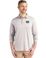 Marshall Thundering Herd Cutter & Buck Coastline Epic Comfort Recycled Mens Long Sleeve Polo CNC_PRO_HG 