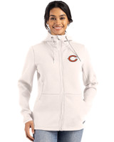 Chicago Bears - Cutter & Buck Roam Epic Versatility Recycled Womens Full Zip Hooded Jacket Shell Front