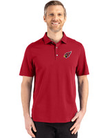 Arizona Cardinals Cutter & Buck Advantage Refresh Recycled Cotton-Blend Pique Mens Big & Tall Polo Cardinal Red Front