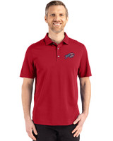 Buffalo Bills Americana Cutter & Buck Advantage Refresh Epic Confidence Recycled Mens Big & Tall Tri-Blend Pique Polo Cardinal Red Front