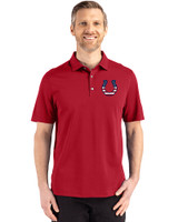 Indianapolis Colts Americana Cutter & Buck Advantage Refresh Epic Confidence Recycled Mens Big & Tall Tri-Blend Pique Polo Cardinal Red Front