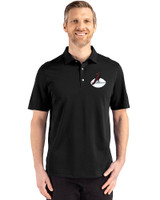 Arizona Cardinals Historic Cutter & Buck Advantage Refresh Epic Confidence Recycled Mens Big & Tall Tri-Blend Pique Polo Black Front